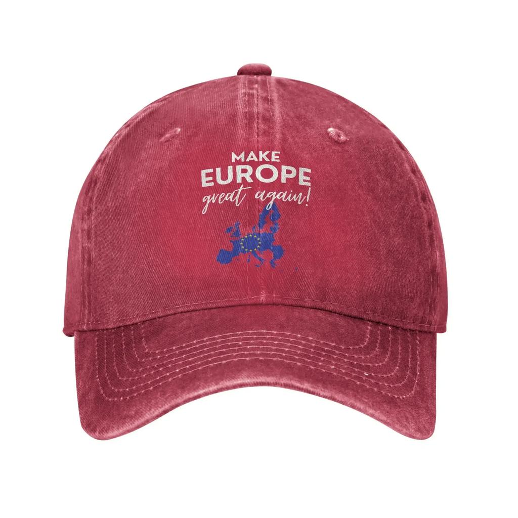 Make Europe Great Again Printed Caps for Men Women Cotton  Trucker Hat Daily Headwear Baseball Cap Adjustable