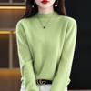 Autumn Winter Women Knitted Turtleneck Sweater Casual Loose Bottomed Knit Sweater