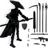 OUYLAF Schwarz 14cm 3D-gedruckte, vollständig montierte Actionfigur mit einzigartigen Waffen, Sammlermodell