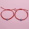 12pcs/set Blue Eye Charms Bracelet for Women Men Adjustable Red Rope Braid Chain String Bracelet Fashion Zircon
