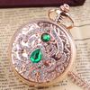 Damen Quarzuhr Vintage Taschenuhr Halskettenanhänger Roségold Uhr Damen Kette Kleid Tragbare Uhren Geschenk