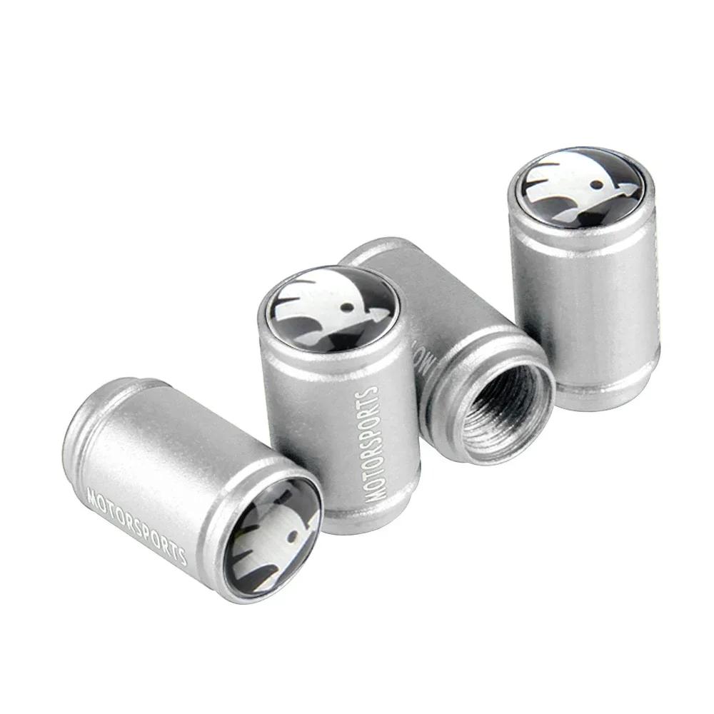 Car Matte Valve Stem Caps Wheel Dust Air Covers for Skoda Superb 2 Fabia Octavia A7 Rapid Yeti Kodiaq Kamiq Tyre Accessories