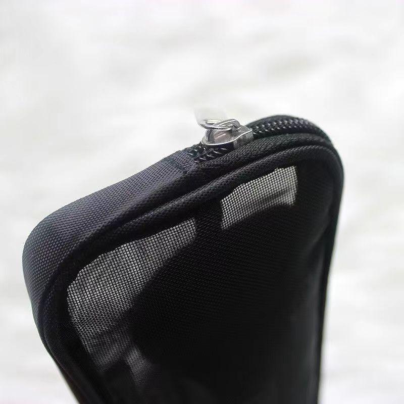 Makeup Brush Travel Case Cosmetic Toiletry Bag Organizer for Men Women Beauty Tools Mesh Dopp Pouch Wash Storage Accessories