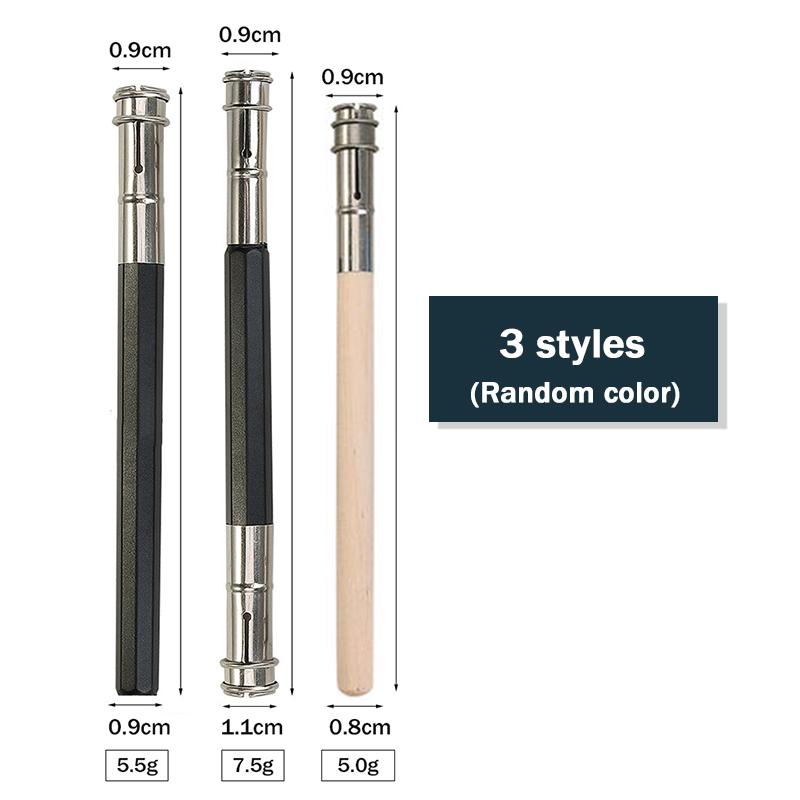 Suport prelungitor creion reglabil cu cap simplu/dublu, tijă prelungitoare metalică/lemn, creioane rotunde/triunghiulare/hexagonale, suport pentru creioane