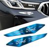 2Pcs Car Body Mirror Reflective Metal Badge Stickers For Escape RS Mondeo Explorer Edge Focus Fiesta Kuga Transit Ecosport
