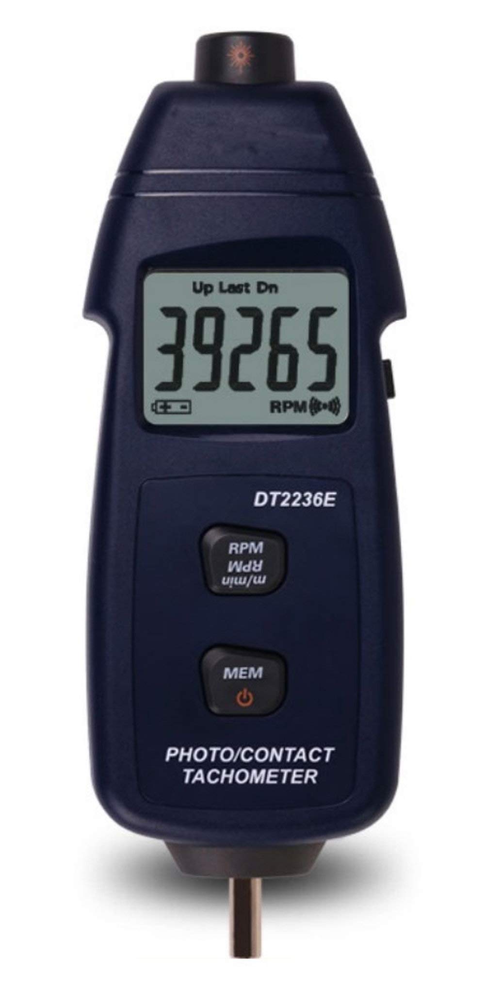 

origin Digital tachometer for both contact and types Tachometer LCD display For measuring rotation of Equipped with memory function Storage pouch
