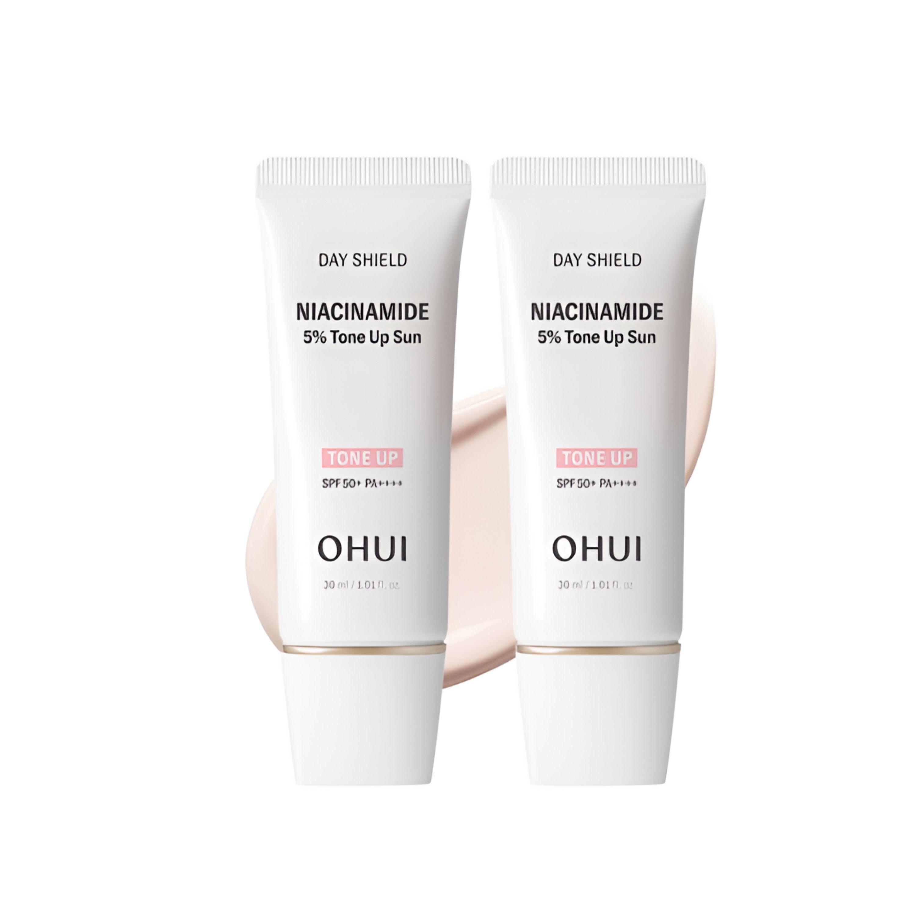 O HUI Day Shield Niacinamide 5% Tone-Up Sun Double Set SPF50+ PA++++ (30ml * 2 Units)