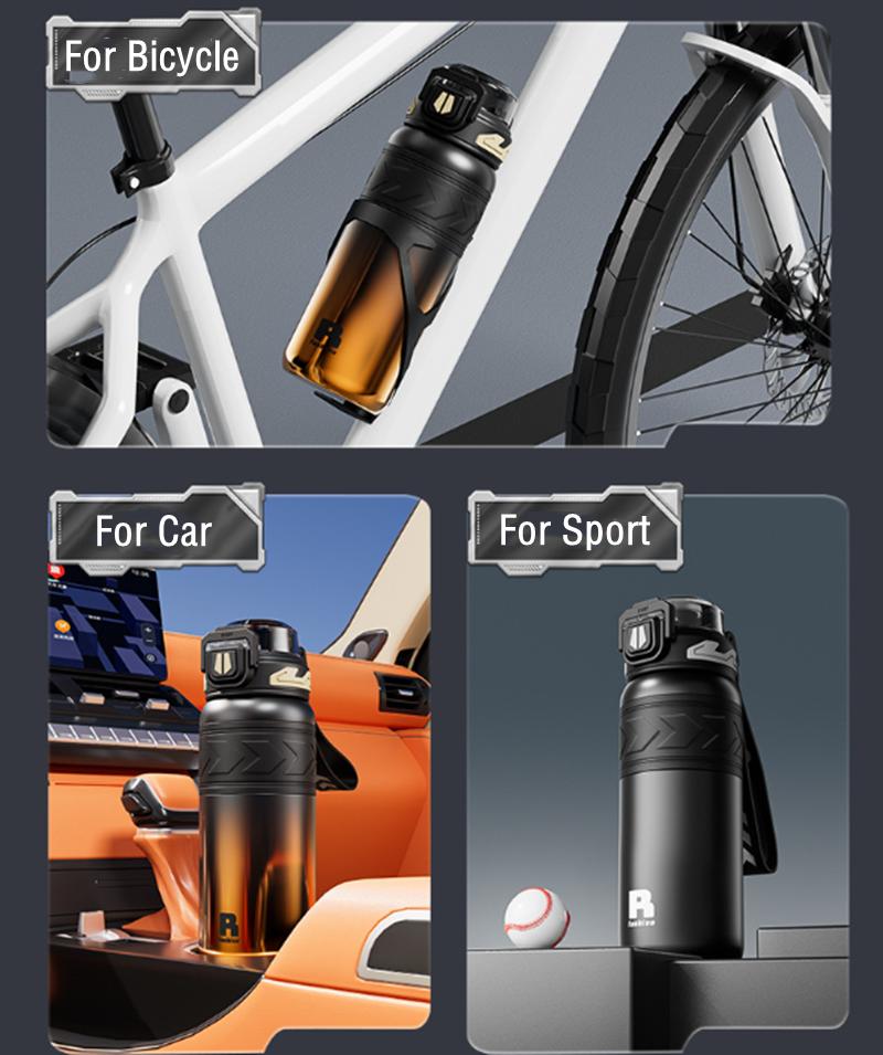 710ml High Quality Stainless Steel 316 Sport Vacuum Flask With Straw Portable Gym Fitness Outdoor Cycling Climb Thermal Bottle