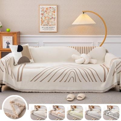 Σενίλ Κουβέρτα Καναπέ 4 Εποχών Universal Αντιολισθητικό Κάλυμμα Καναπέ Αδιάβροχο Μοντέρνο Απλό Μεγάλο Κάλυμμα Καναπέ για Σαλόνι