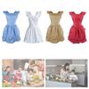 Women Ruffled Apron with Pocket Cotton Apron Pinafore Dress Ruffle Maid Apron Kitchen Cooking Apron for Baking Gardening