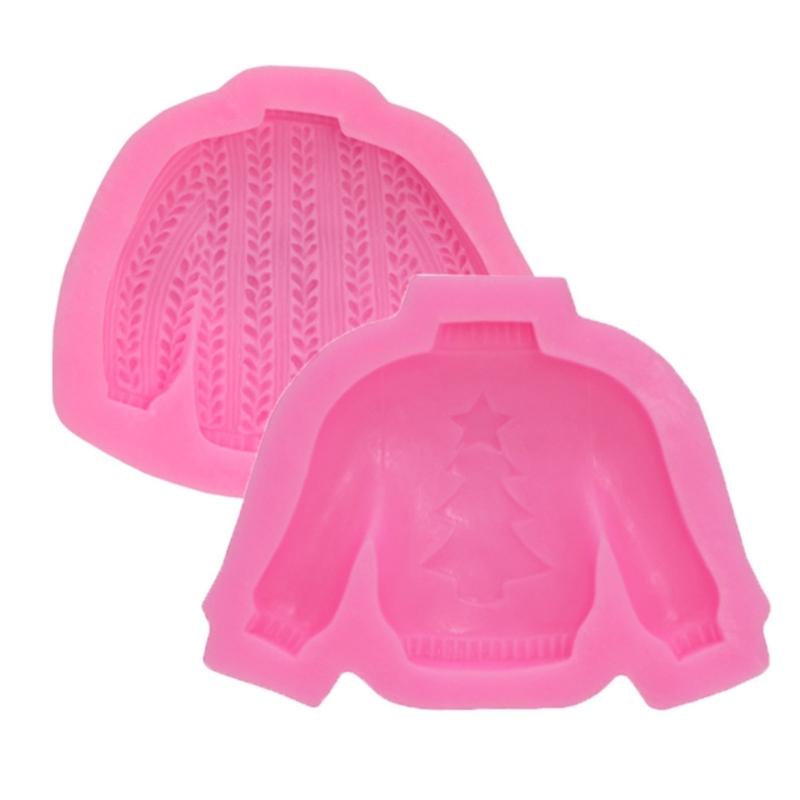 Svetr Oblečení Cukrová Forma na Dort Fondánový Dort Potravinářská Silikonová Forma Pečicí Nástroj Cukrová Forma Čokoládová Fondánová Forma