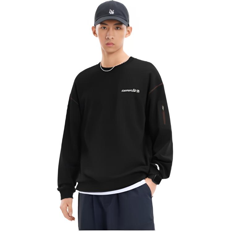 Li Ning Outdoor Series Loose Fit Pullover Round Neck Sweatshirt Unisex sweatshirt AWDW439-1