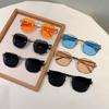 Wind metal oval frame fashion sunglasses light luxury retro advanced sense UV protection sunglasses