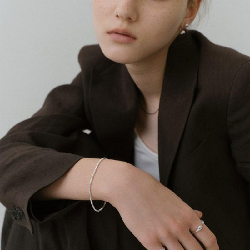 NORMALLEE [Silver 925] Dot Open Ring