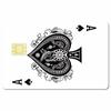 PVC Plastic Waterproof Card Stickers Self-adhesion Card Skin for Bank Card Decor Rectangle Spade A 186.3x137.3mm