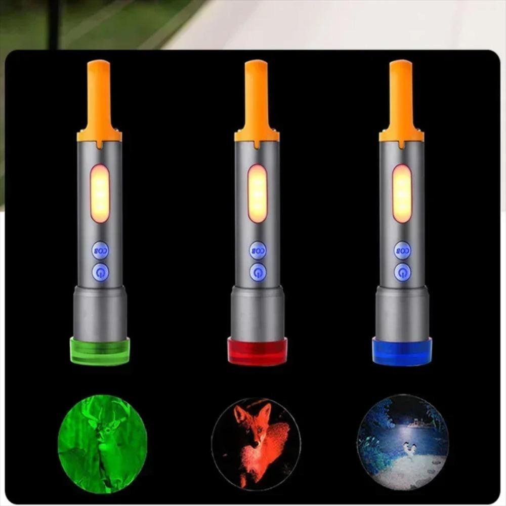 USB Rechargeable LED Flashlight Powerful Zoom Camping Lantren 9 Modes Aluminum Alloy Torch Outdoor Light with Hooks