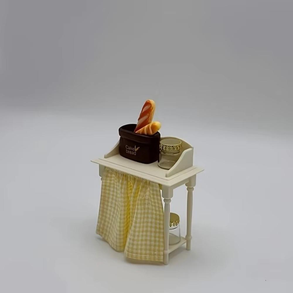 10pcs Cute Mini Glass Bottle DIY Kitchen Model Glass Jar with Golden Caps Miniature Figurines Home Decor