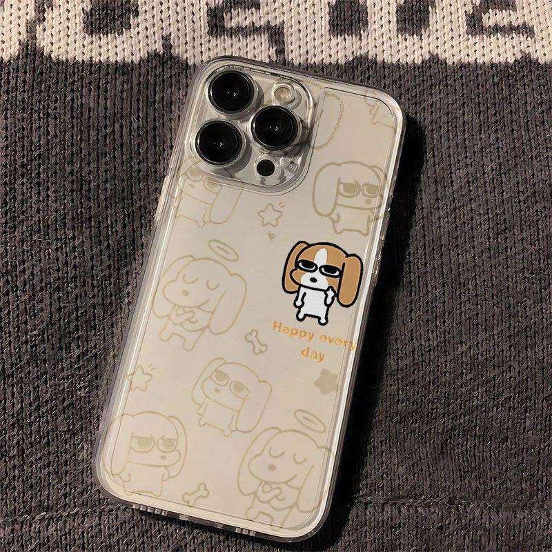 Bigdor Building is suitable for Apple 14 15promax mobile phone case fine hole 16 16pro cartoon cute XSMAX transparent