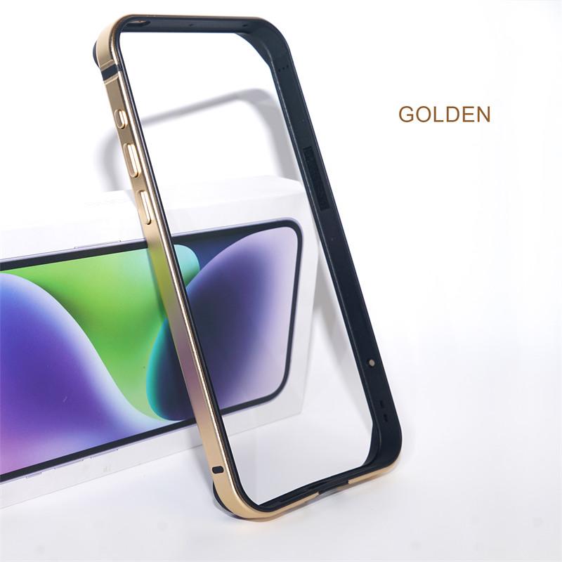 Lekkie etui zderzakowe ze stopu aluminium do iPhone 16 15 14 13 12 14 Pro Max Mini Plus XR Miękka silikonowa wyściółka Rama krawędzi Pokrowiec