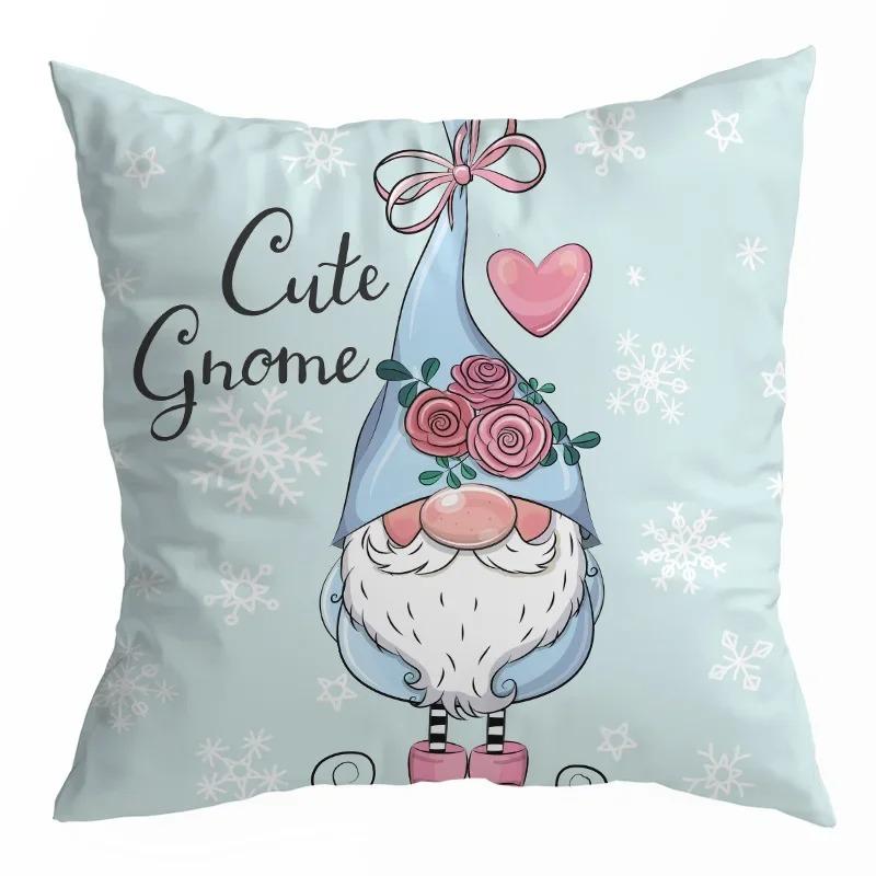 Christmas Cartoon Cute Pillow Case Cute Cushion Cover Car Office Sofa Home Decoration