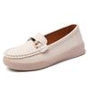 Women Moccasins Leather Shoes Driving Comfort Flats Casual Nurse Soft Minimalist Summer Breathable Shoes for Woman