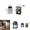 Solar Powered Outdoor Wall Light With Motion Sensor For Garden And Patio Decor