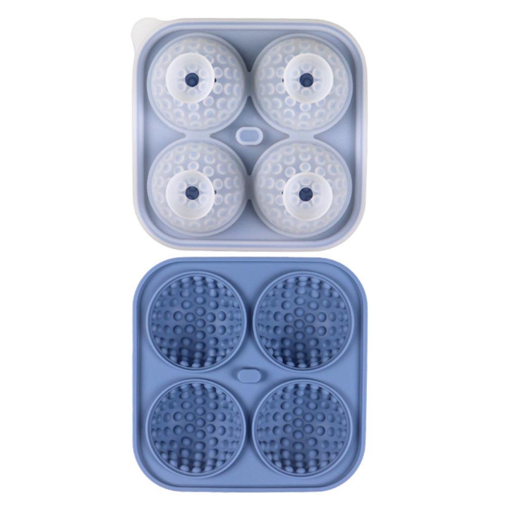 Funnel Type Lid Golf Ball Ice Mold Silicone Sphere Ice Mold DIY Ice Cube Tray  Cocktails