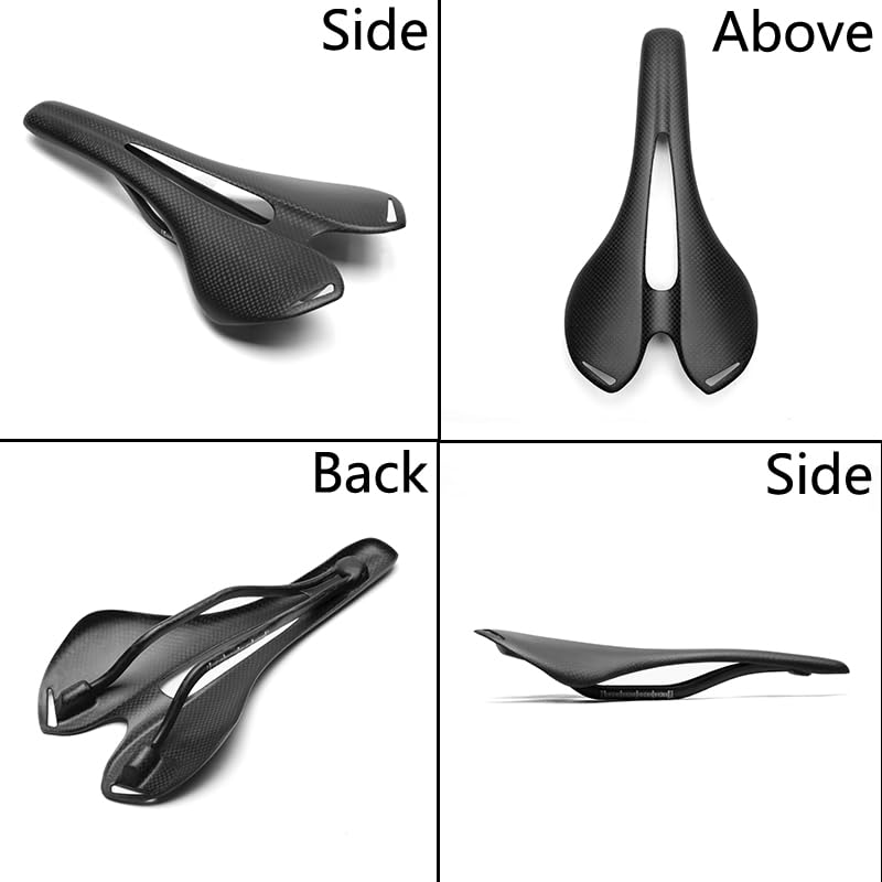 Carbon Fiber Racing Saddle with Ventilation for Unisex Adults-Rear Seat Cover for Road Bicycles
