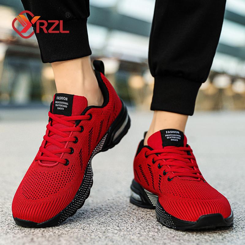 YRZL Mens Shoes Breathable Mesh Sneakers for Men Comfortable Walking Shoes Non Slip Casual Sports Shoes Man Running Shoe