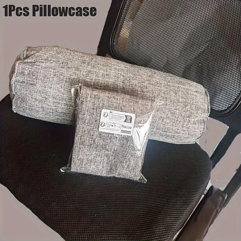 1 Stück Leinen Körperkissenbezug, Langer runder Stützkissenbezug für Bett, Sofa, Nacken-, Rücken-, Taillenstützkissen