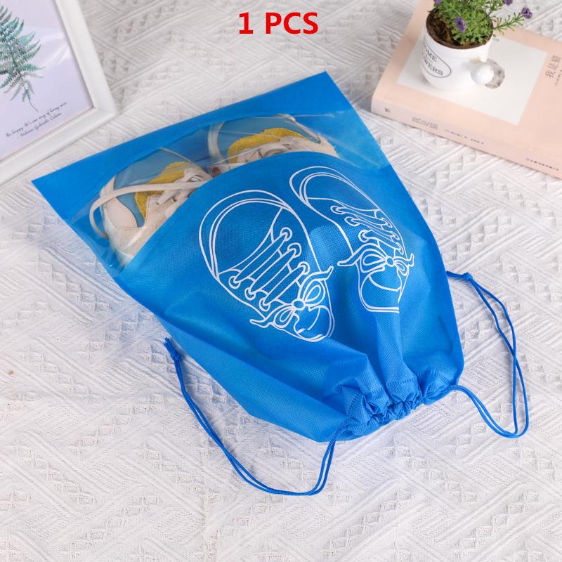 1/3/5PCS Waterproof Shoe Cover Thickened Non-Woven Dustproof Drawstring Storage Bag Clothing Travel Pouch Handbag Storage Bags