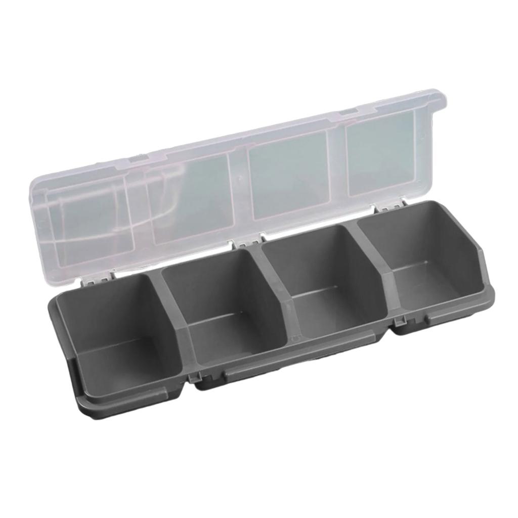 Screw Storage Bin Multiple Compartment Organizer Box For Screws Small Parts Plastic Hardware Jewelry Storage Case