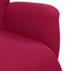 Recliner Chair with Footrest Burgundy Velvet