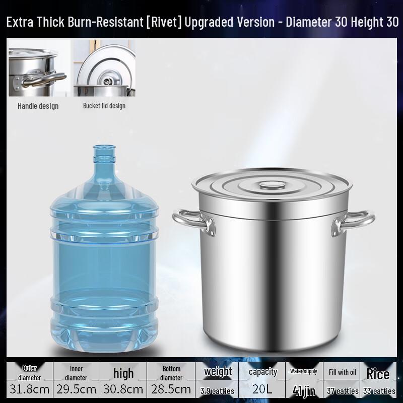 Yi Huan Commercial Stainless Steel Stock Pot