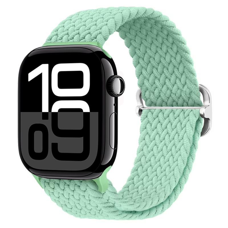 Nylon Braided Loop Band for Apple Watch Ultra/2 49mm 10 9 8 7 46mm 45mm 41mm 6 5 4 SE 44mm 40mm Elastic Strap for iWatch 3 42mm