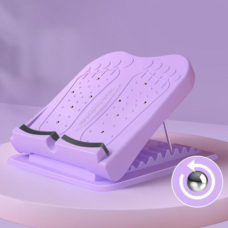 Adjustable Straight Leg Incline Board Leg Shaping Stretching Calf Massage Magnet Stretching Board Sports Calf Stretching Board one size фиолетовый