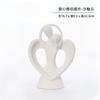 Modern Minimalism Abstract Character Decorations Ceramic Couple Ornaments Valentine's Day Gift Home Decoration Accessories