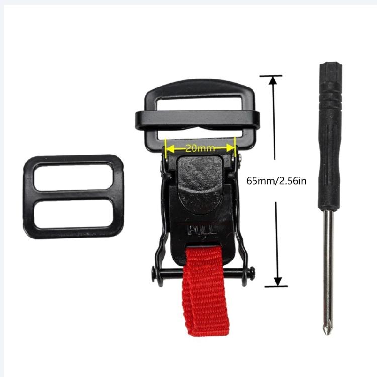 Hasslefree Helmets Lock Clip Strap Quick Release Buckle Fastener Systems, for Bikers Enthusiasts Rapid Wear and Removal