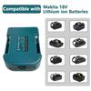 1Pc For Makita 18V With USB With Type-C Battery Holder For Makita Battery BL1811 BL1811 BL1861 Charger Adapter Fast Charging