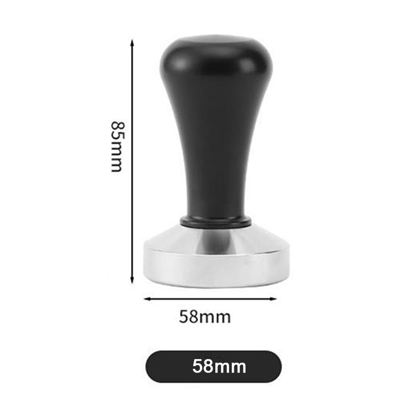 Coffee Powder Press 51/53/58mm Wooden Handle With Stainless Steel Base For Concentrated Espresso Durable Kitchen