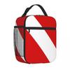 Bestseller Taucherflagge Neutrale Töne Nylon Lunchtasche Teenager Schulspeisebehälter