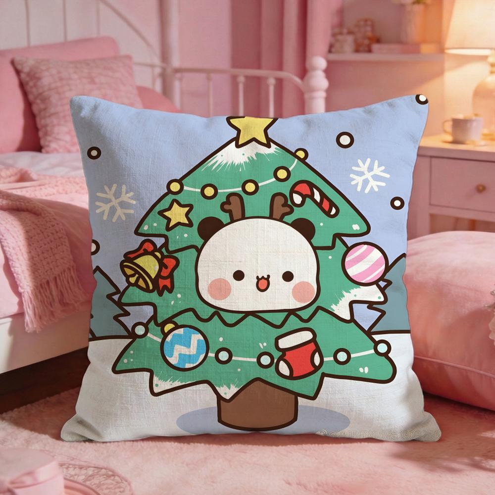 BUBU DUDU Cute Bear Cushion Cover Premium Comfort Reversible Pillow Cove Two In One Design For Any Room  Car Interior
