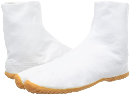 Soukaido Children's Festival Tabi Work Shoes, White, Size 25.5 cm, 4E