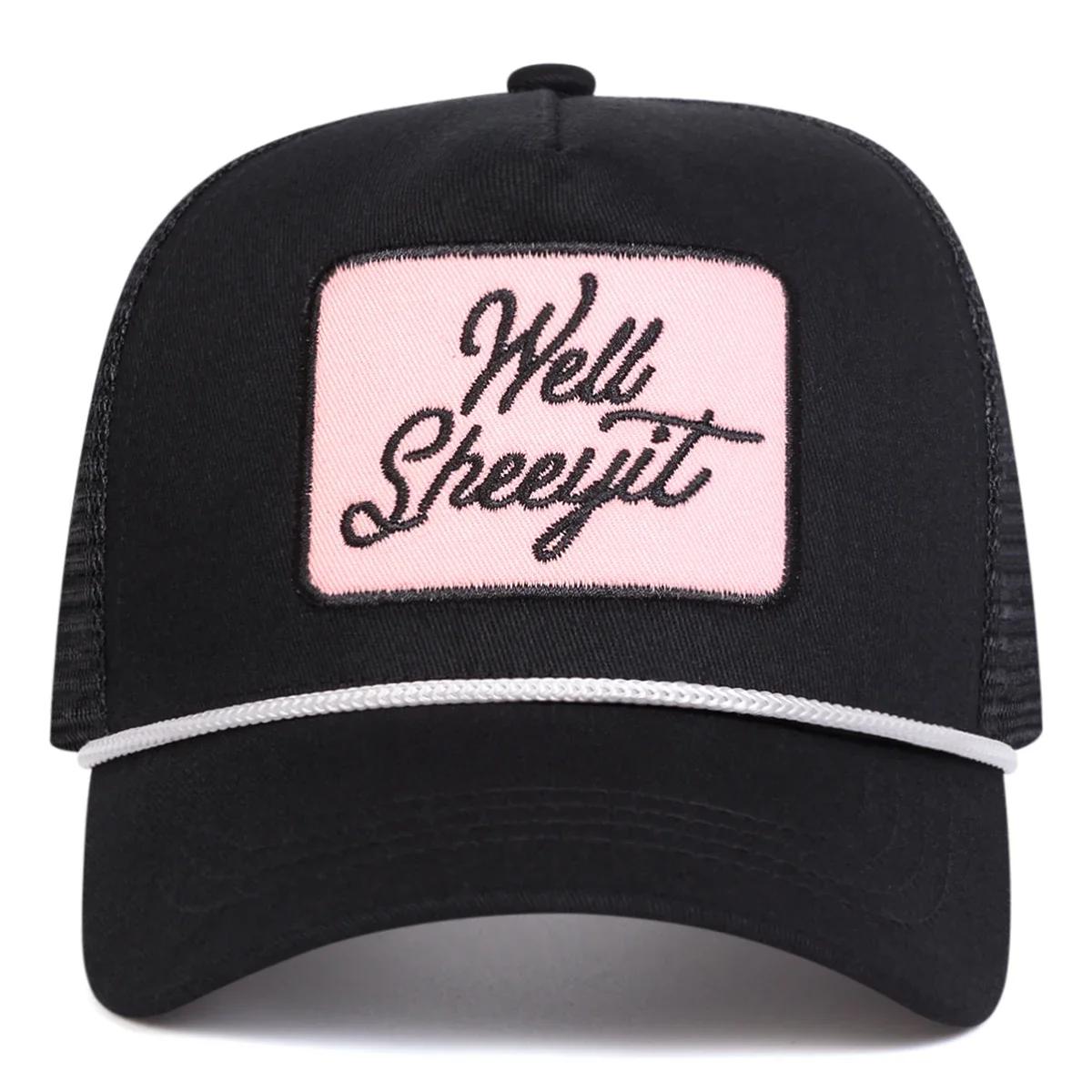 

Unisex Well Sheeyit Embroidery Baseball Net Caps Spring And Summer Outdoor Adjustable Casual Hats Sunscreen Hat Sports Cap