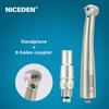 Niceden AI-X600L 21W Power Stainless Steel Standard Head Air Turbine High Speed Handpiece Dentals Optical LED N-Coupling Tools Materials