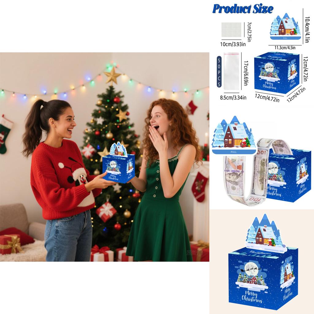 Snow House Seasonal Gift Box For Christmas Party Atmosphere And Celebration Decor