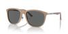 Emporio Armani EA4201F Men's Sunglasses, Shiny Dark Beige, Size 58