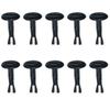 10Pcs Bumper Cover Pins Front Fender Bumper Cover Black