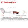 Cleaver Meat Fruit Fish Boning Knife Stainless Steel Blade Slicing Kitchen Knives Wood Handle Chef Barbecue Cooking Cleaver