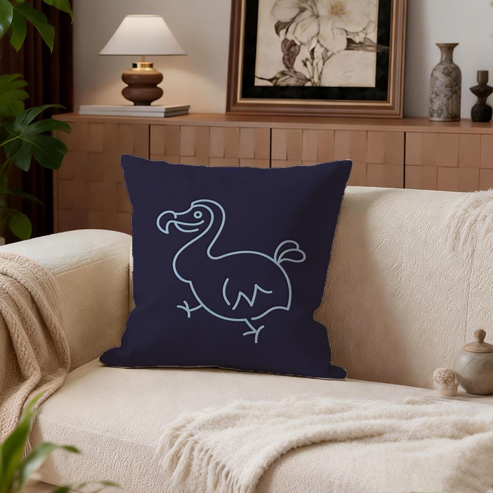 Cute Dodo Cushion Cover Cushion Cover Set 4Pcs 50x50 45x45 40x40 Pillowcase Decorative Sofa Home Decor